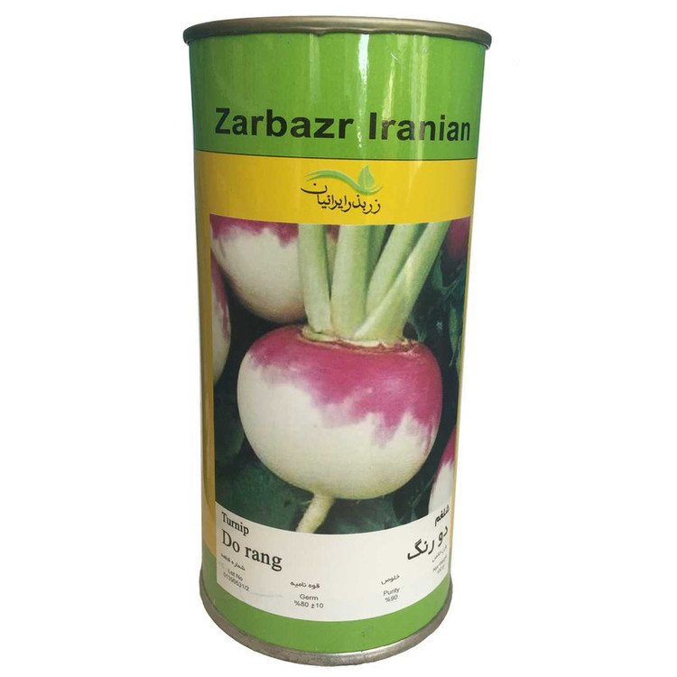 بذر شلغم دو رنگ زر بذر ایرانیان قوطی 100 گرمی مدل GH100g-22