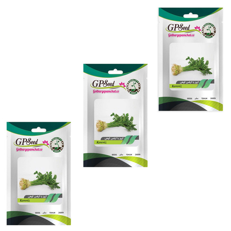 بذر کرفس کوهی گلبرگ پامچال کد GPF-286 مجموعه 3 عددی