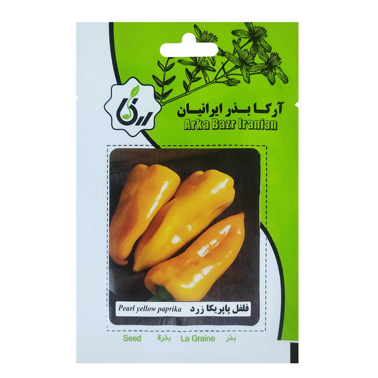 بذر فلفل پاپریکا همه رنگ آرکا بذر ایرانیان کد ARK-A-ARK-04 وزن 30 گرم مجموعه 4 عددی