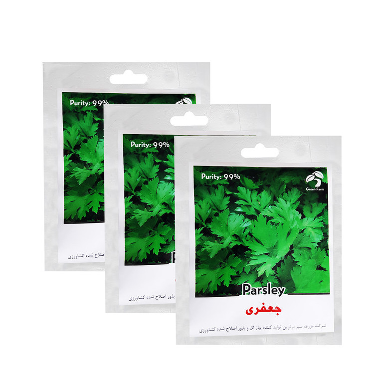بذر جعفری گرین فارم کد 002 بسته 3 عددی