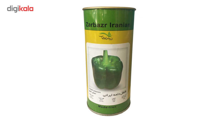 بذر فلفل دلمه زر بذر ایرانیان قوطی 100 گرمی مدل GH100g-37
