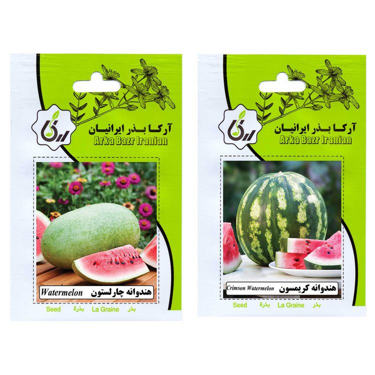 بذر میوه هندوانه آرکا بذر ایرانیان کد ARK-A-ARK-02 وزن 25 گرم مجموعه 2 عددی