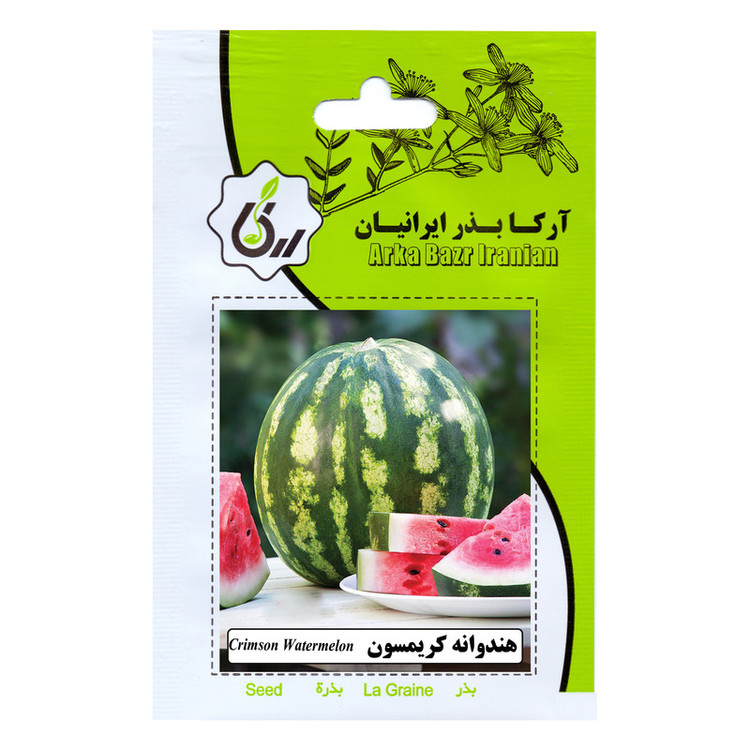 بذر میوه هندوانه آرکا بذر ایرانیان کد ARK-A-ARK-02 وزن 25 گرم مجموعه 2 عددی