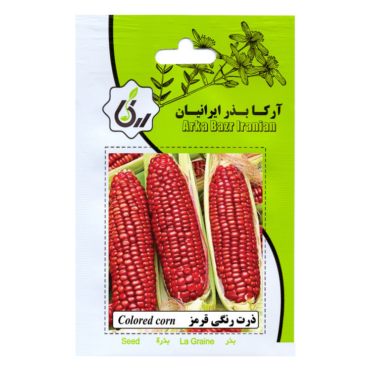 بذر ذرت همه رنگ آرکا بذر ایرانیان کد ARK-A-ARK-06 وزن 100 گرم مجموعه 6 عددی