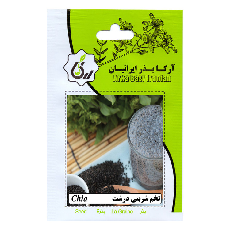 بذر گیاه دارویی خاکشیر و تخم شربتی آرکا بذر ایرانیان کد ARK-A-ARK-02 وزن 25 گرم مجموعه 2 عددی