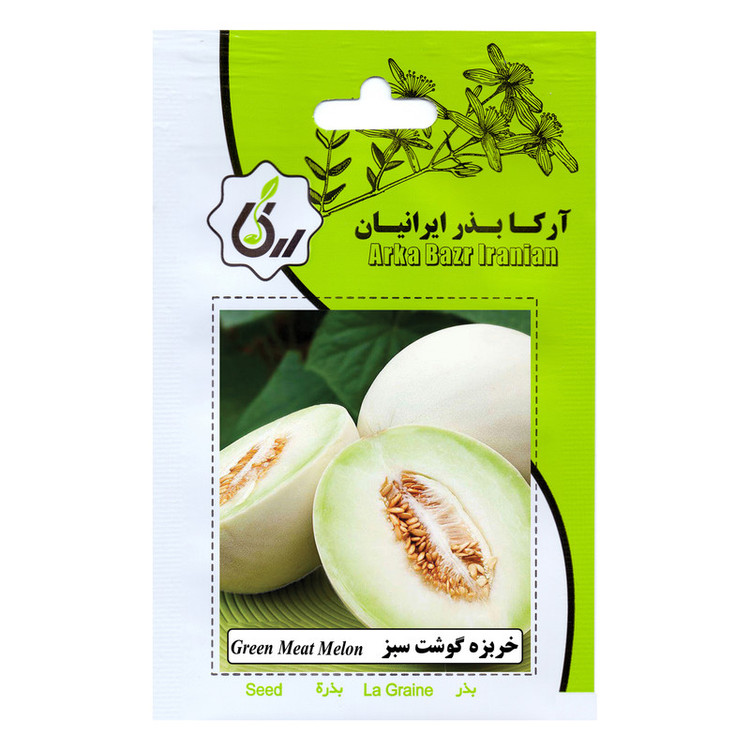بذر میوه خربزه آرکا بذر ایرانیان کد ARK-A-ARK-06 وزن 50 گرم مجموعه 6 عددی