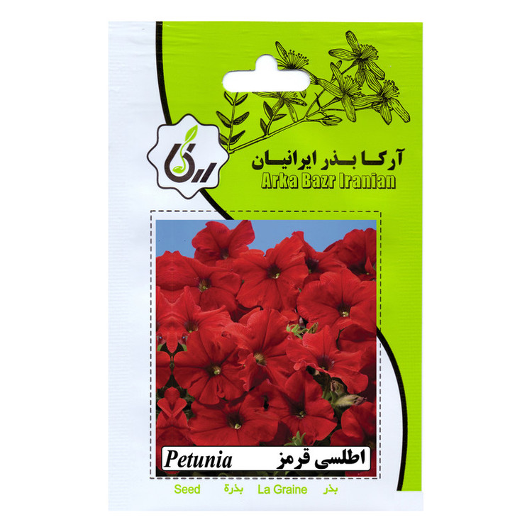 بذر گل اطلسی همه رنگ آرکا بذر ایرانیان کد ARK-A-ARK-06 وزن 50 گرم مجموعه 6 عددی