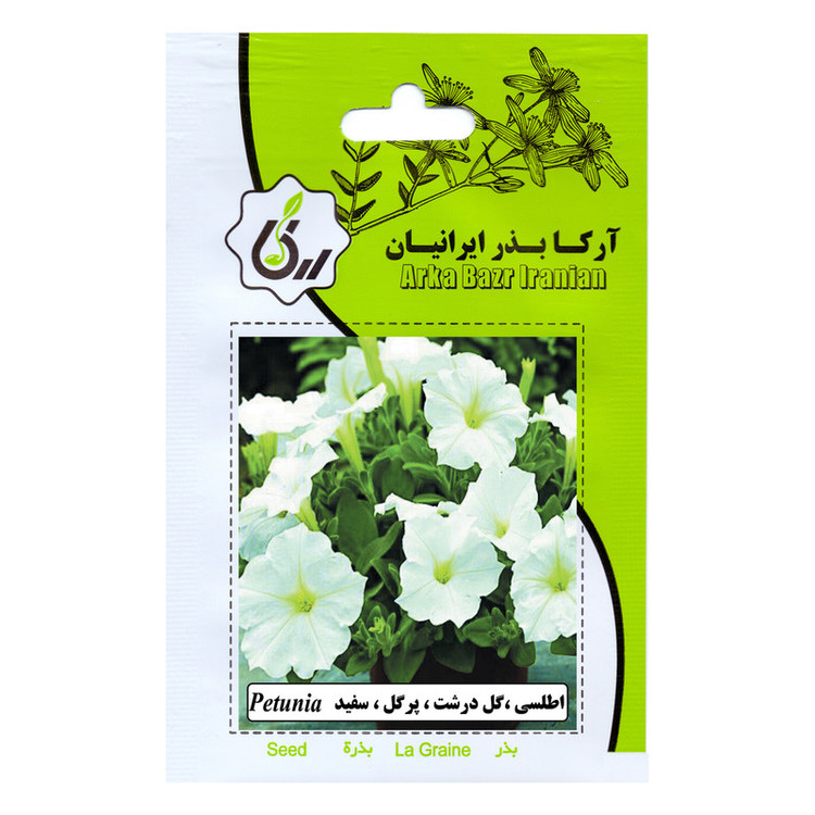 بذر گل اطلسی همه رنگ آرکا بذر ایرانیان کد ARK-A-ARK-06 وزن 50 گرم مجموعه 6 عددی
