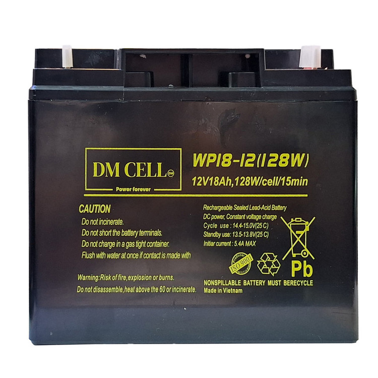 باتری سیلد اسید 12 ولت 18 آمپر ساعت دی ام سل مدل 12V-18AH