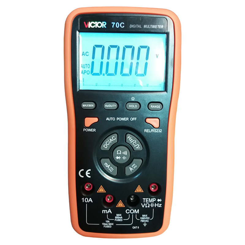 مولتی متر دیجیتال ویکتور مدل 70C
