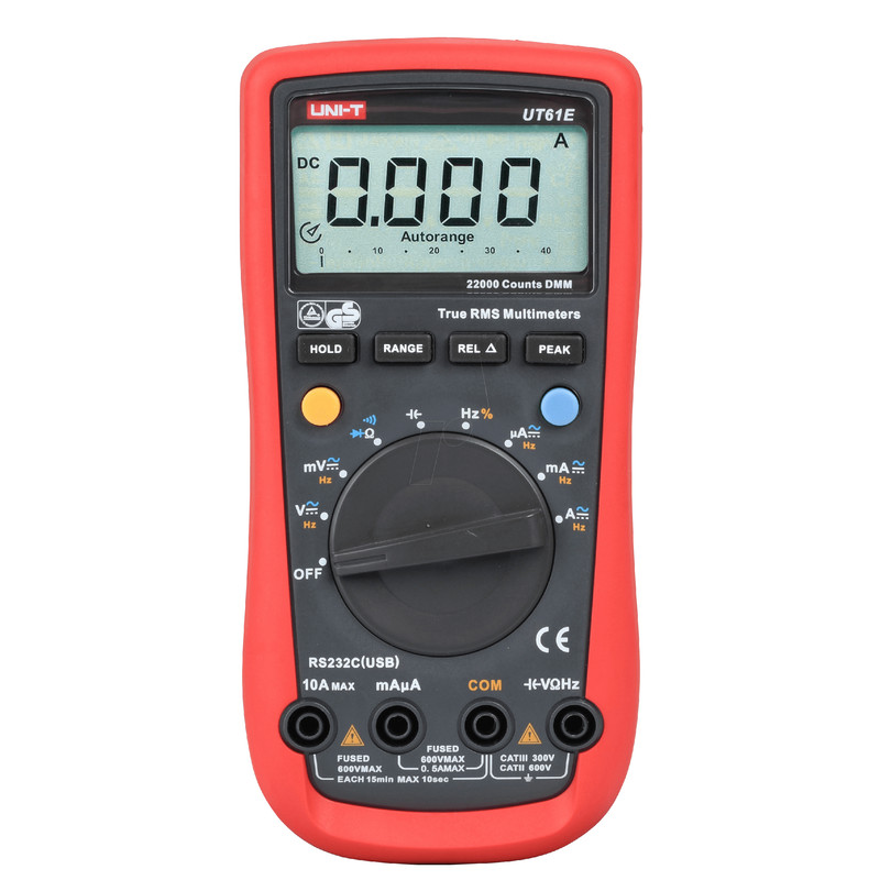 مولتی متر دیجیتال یونی-تی مدل UT61E
