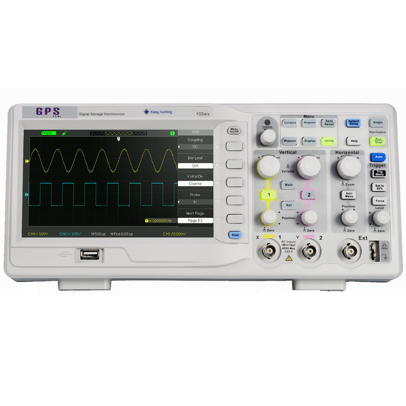 اسیلوسکوپ دیجیتالی GPS Ltd مدل GPS-1102B رنج 100 مگاهرتز دو کانال