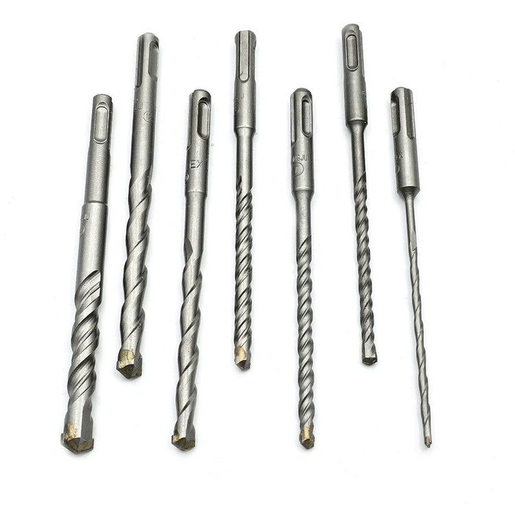 مته الماسه چهار شیار گوانژو کد 16-CM سایز 4-6-7-8-10-12-14 مجموعه 7 عددی
