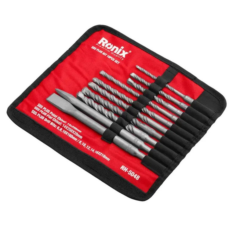 مته و قلم چهار شیار رونیکس مدل RH-5048 بسته 10 عددی
