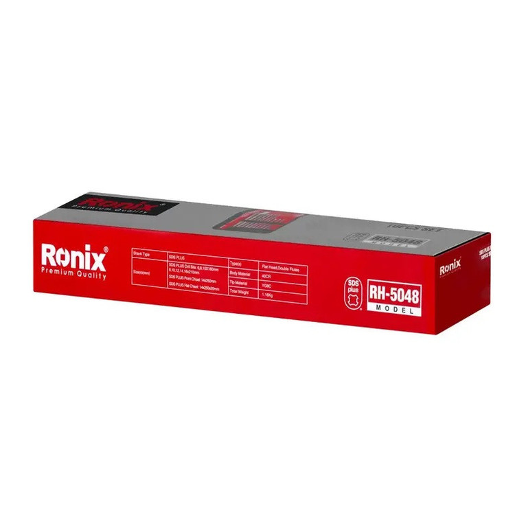 مته و قلم چهار شیار رونیکس مدل RH-5048 بسته 10 عددی