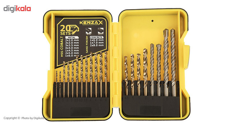 مجموعه 20 عددی مته کنزاکس مدل KDB-120