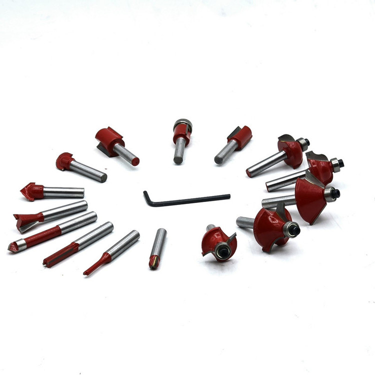 مته اور فرز مشتی باس مدل SHANK-6MM مجموعه 15 عددی