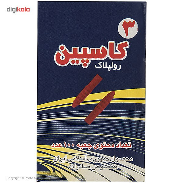 رولپلاک 3 سانتیمتری معمولی کاسپین بسته 100 عددی