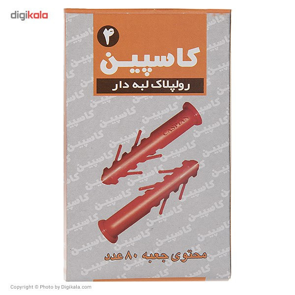 رولپلاک 4 سانتیمتری لبه دار شاخک دار کاسپین بسته 80 عددی