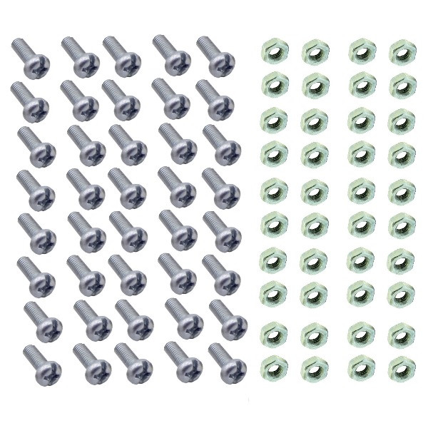 پیچ و مهره مدل M3 - 8MM مجموعه 80 عددی