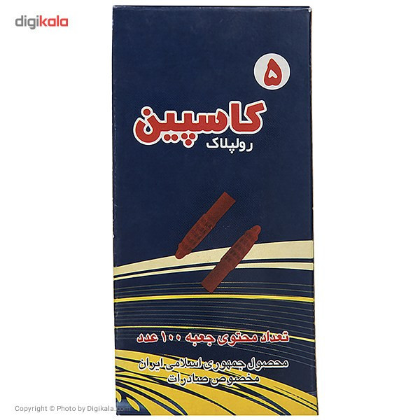 رول پلاک 5 سانتیمتری معمولی کاسپین بسته 100 عددی