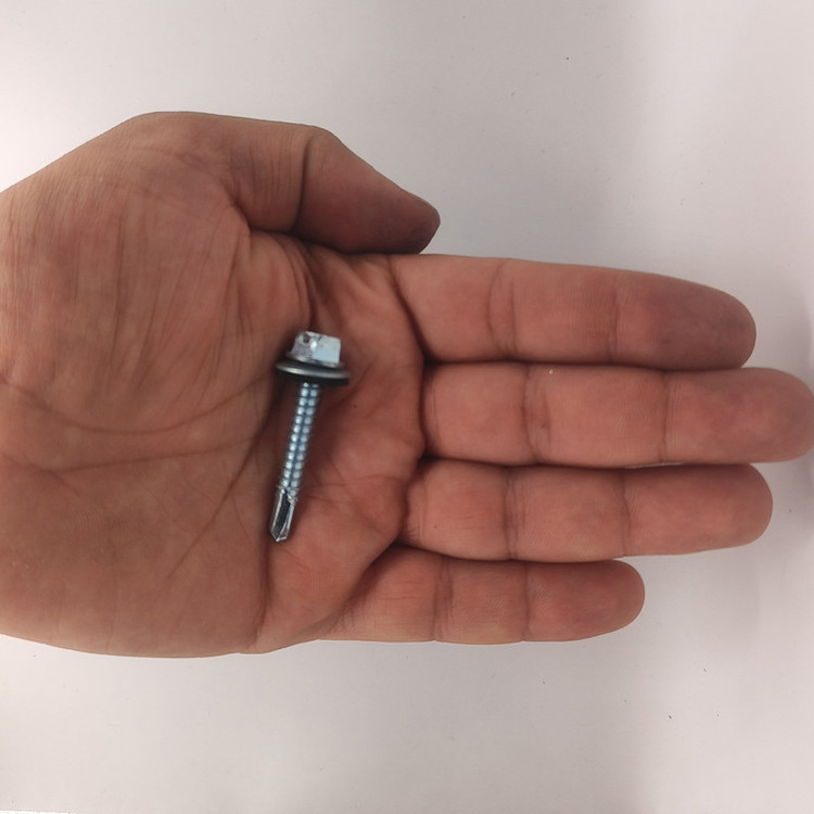 پیچ سرمته هامر مدل شیروانی واشردار کد 40mm بسته 10 عددی