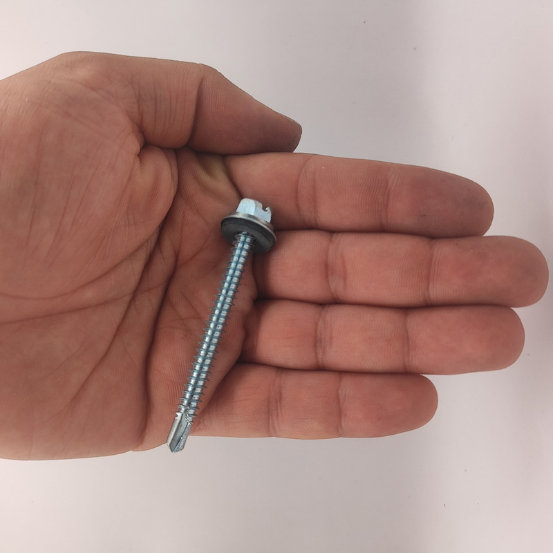 پیچ سرمته هامر مدل شیروانی واشردار کد 60mm بسته 10 عددی