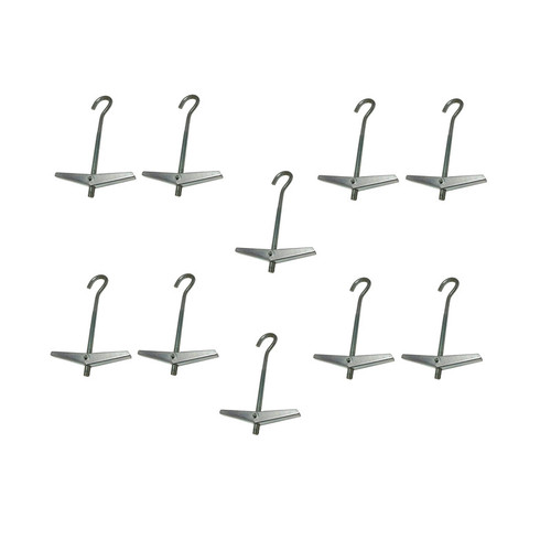 قلاب پروانه ای مدل P-100-10 بسته 10 عددی