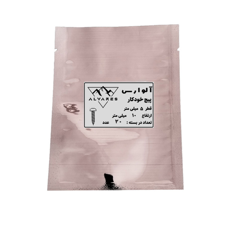 پیچ خودکار واشردار آلوارس مدل AV M5-10MM بسته 20 عددی