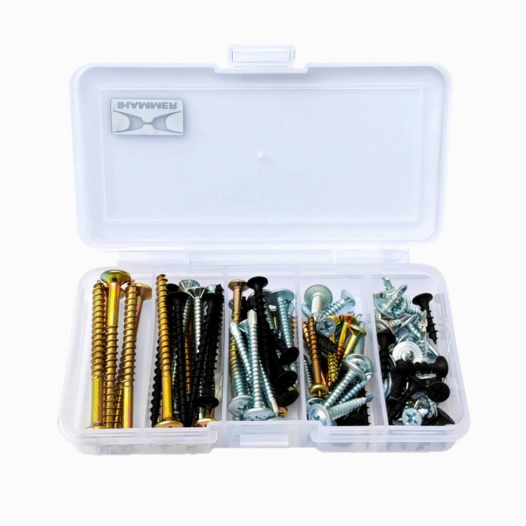 پیچ سرمته و ام دی اف و چوب هامر مدل Home Fix R بسته ۱۱۰ عددی