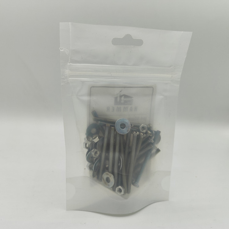 پیچ و مهره و واشر هامر مدل استوانه کد M4-50mm بسته 75 عددی