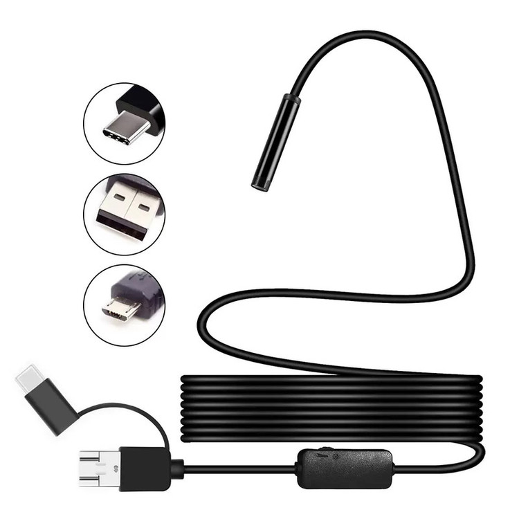 دوربین آندوسکوپی مدل شلنگی Hard Wire Waterproof کد 5M