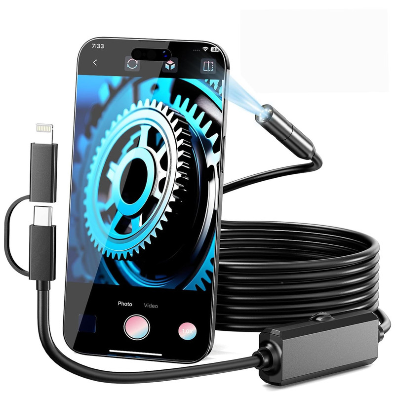 دوربین شلنگی مدل اتوفوکوس ضدآب کد 10M HD