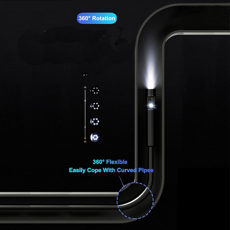 دوربین آندوسکوپی مدل وای فای اتوفوکوس 10M 5MP HD