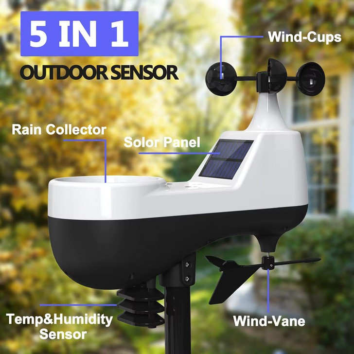 ایستگاه هواشناسی دیجیتال آنلاین مدل KHX-5107WIFI