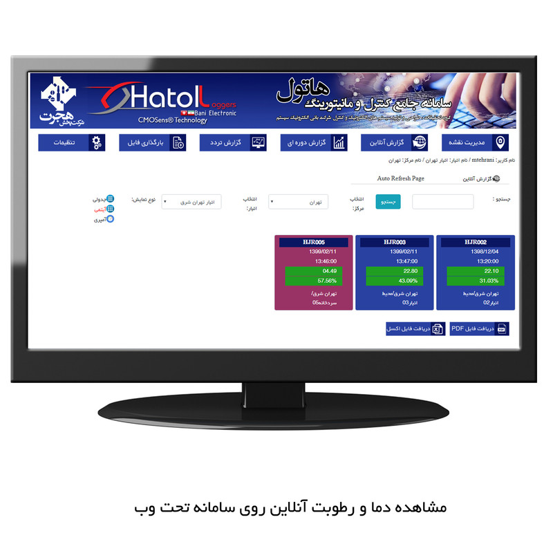 دیتالاگر دما و رطوبت هاتول مدل 2045
