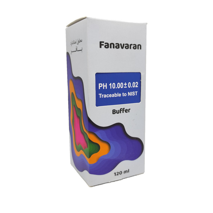 محلول بافر کالیبراسیون pH متر فناوران کد pH 10.00 حجم 120 میلی لیتر
