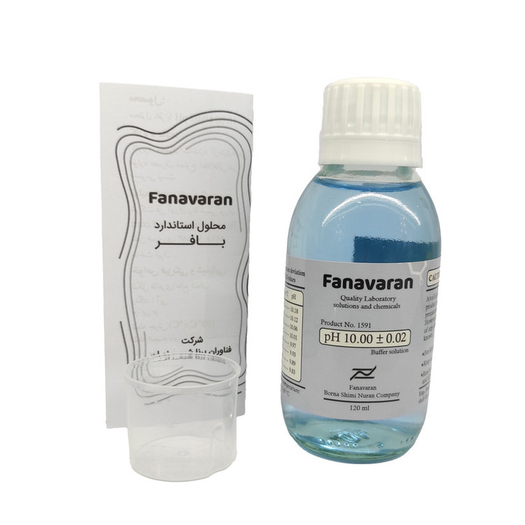 محلول بافر کالیبراسیون pH متر فناوران کد pH 10.00 حجم 120 میلی لیتر