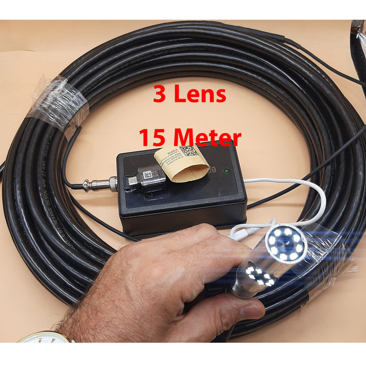 دوربین آندوسکوپی مدل شلنگی صنعتی فنری کد 3L 15M 1080P