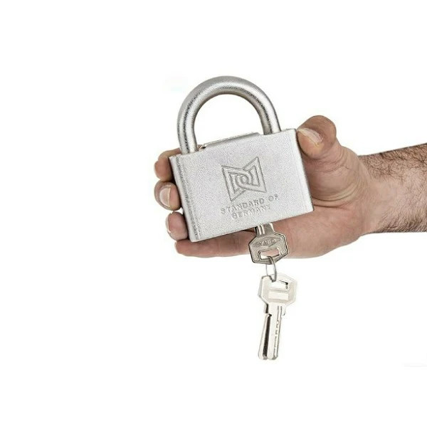 قفل آویز گیرا مدل IR-SH سایز 75 میلیمتر به همراه 4 کلید
