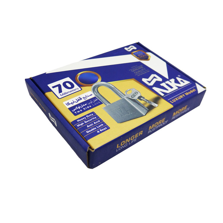 قفل آویز نیکا مدل لوکس کد YP-70MM
