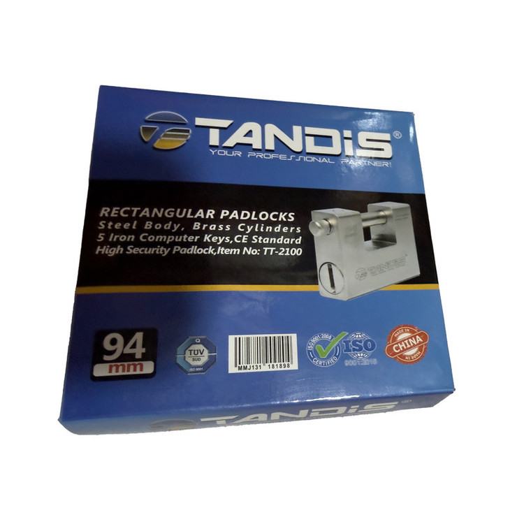 قفل کتابی تندیس مدل SMT-TT2100 سایز 94 میلی متر به همراه 5 کلید