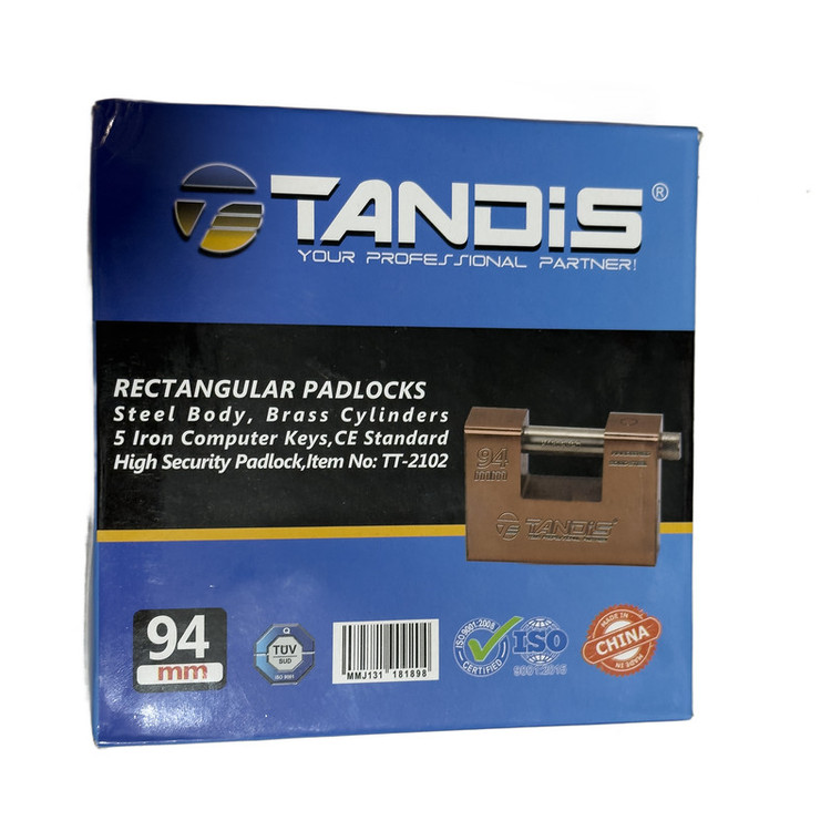 قفل کتابی تندیس مدل SMT-TANDIS-TT2102 سایز 94 میلی متر به همراه 5 کلید