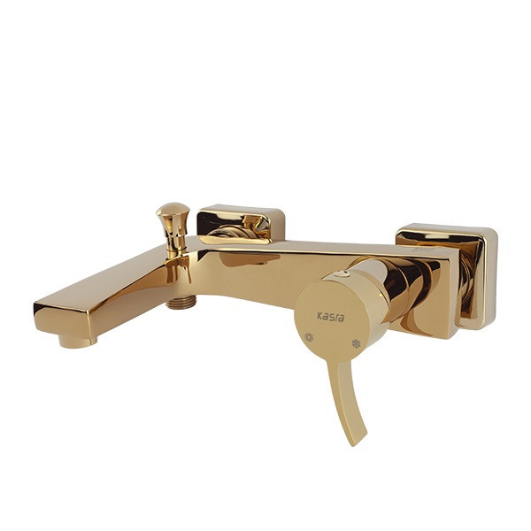 ست شیرآلات کسری مدل فیورنزو طلایی مجموعه 5 عددی
