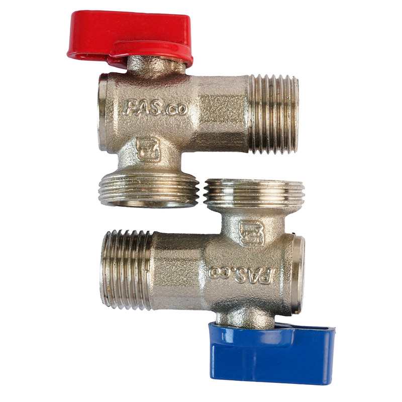 شیر ماشین لباسشویی مدل 3/4×1/2 Pas.co بسته 2 عددی