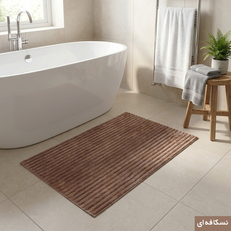 پادری وینوما مدل سرویس بهداشتی و حمام 4 لایه مخمل ویژه سایز 80x50 سانتیمتر مناسب برای فضای داخلی