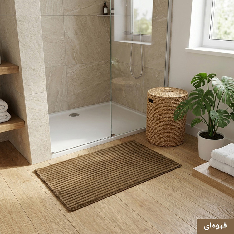 پادری وینوما مدل سرویس بهداشتی و حمام 4 لایه مخمل ویژه سایز 80x50 سانتیمتر مناسب برای فضای داخلی