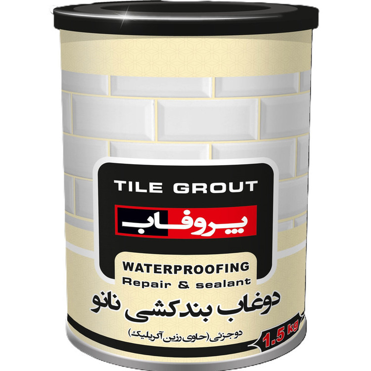 نانو دوغاب بندکشی دوجزئی پروفاب مدل TG-antibacterial وزن 1.5 کیلوگرم