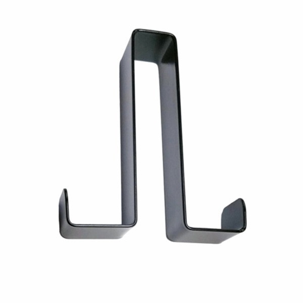 آویز حوله و دستمال مدل BH-8016، دوطرفه، مناسب نصب روی درب کابینت با ضخامت 16 میلی‌متر، جنس فولادی با پوشش رنگ الکترواستاتیک، ابعاد 8×2.3×7 سانتی‌متر، وزن 50 گرم