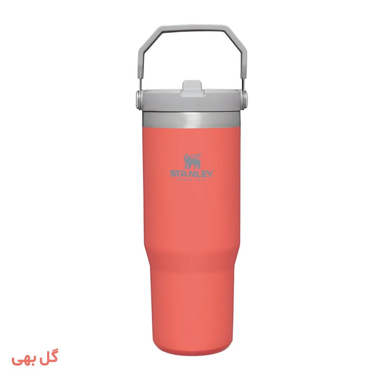 قمقمه 0.88 لیتری مدل Iceflow Flip Straw Tumbler، جنس استیل، دارای درب پیچی با سری پیچی آساننوش نیدار، عایق حرارت استیل